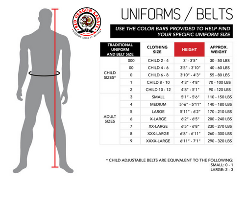 10 Ounce Brushed Cotton Uniform-Black Belts Only